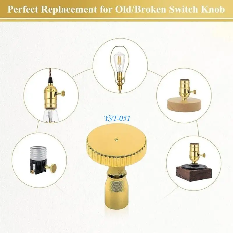 E15A 10Pcs Lamp Turn Switches Knob Copper Light Switches Knob Replacement Twist Knobs
E15A 10Pcs Lamp Turn Switches Knob Copper Light Switches Knob Replacement Twist Knobs
