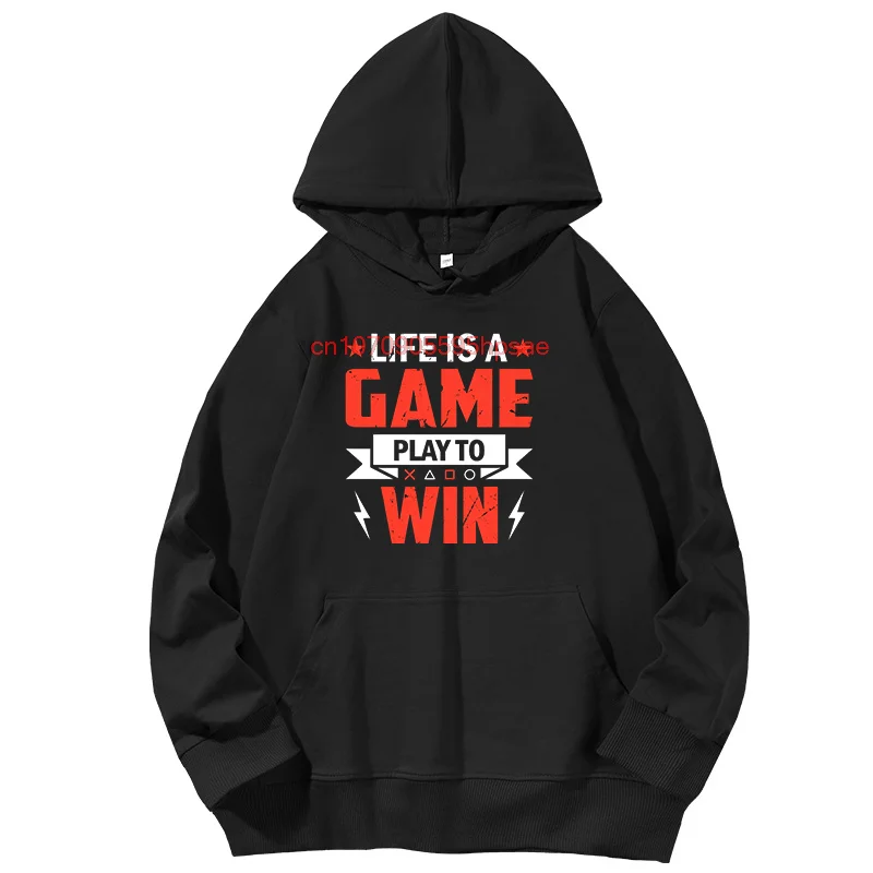 Life Is A Game Play To Win Модные пуловеры с капюшоном Графические толстовки с капюшоном Свитер с длинными рукавами и принтом Мужская спортивная одежда
Life Is A Game Play To Win Модные пуловеры с капюшоном Графические толстовки с капюшоном Свитер с длинными рукавами и принтом Мужская спортивная одежда
