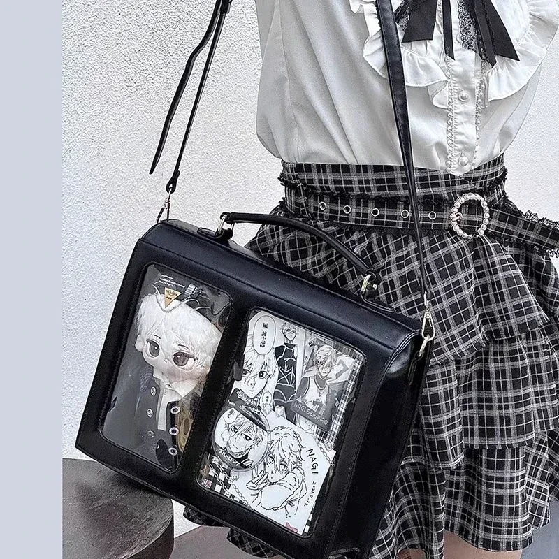 Niche Japanese Transparent Ita Bag Casual Large Capacity Girl Shoulder Crossbody Bag Fashionable Ulzzang Student Backpack ItaBag
Niche Japanese Transparent Ita Bag Casual Large Capacity Girl Shoulder Crossbody Bag Fashionable Ulzzang Student Backpack ItaBag