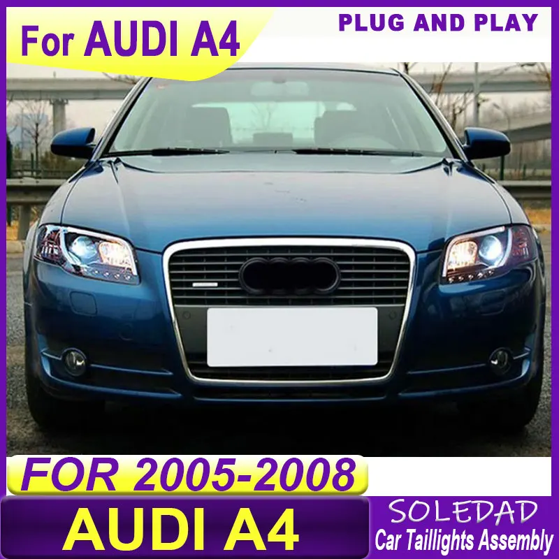 Car headlights for Audi A4 B7 LED Headlight 2005 2006 2007 2008 Head Lamp Drl Projector Lens Automotive Accessories
Car headlights for Audi A4 B7 LED Headlight 2005 2006 2007 2008 Head Lamp Drl Projector Lens Automotive Accessories