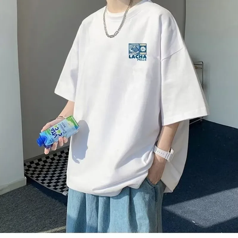 Pop 8XL Korean Loose Fitting T-shirt Fashion American Fuji Printed T-shirt With Soft Men Versatile Double Outfi
Pop 8XL Korean Loose Fitting T-shirt Fashion American Fuji Printed T-shirt With Soft Men Versatile Double Outfi