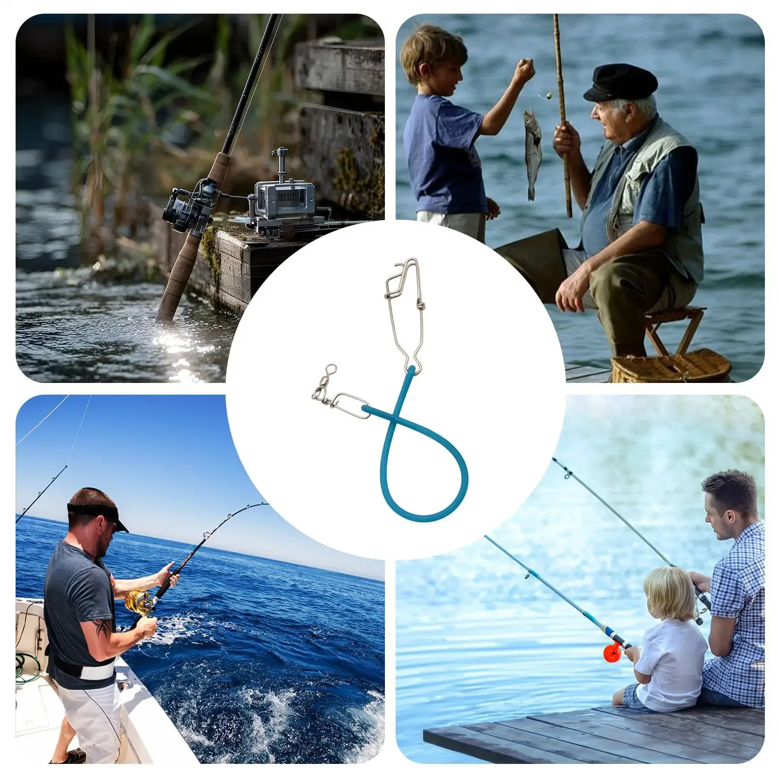 Trolling Snubber Downrigger Snubber with Swivel Freshwater Trolling Shock Absorber for Fishing Kayaking Boat Marine Diving
Trolling Snubber Downrigger Snubber with Swivel Freshwater Trolling Shock Absorber for Fishing Kayaking Boat Marine Diving