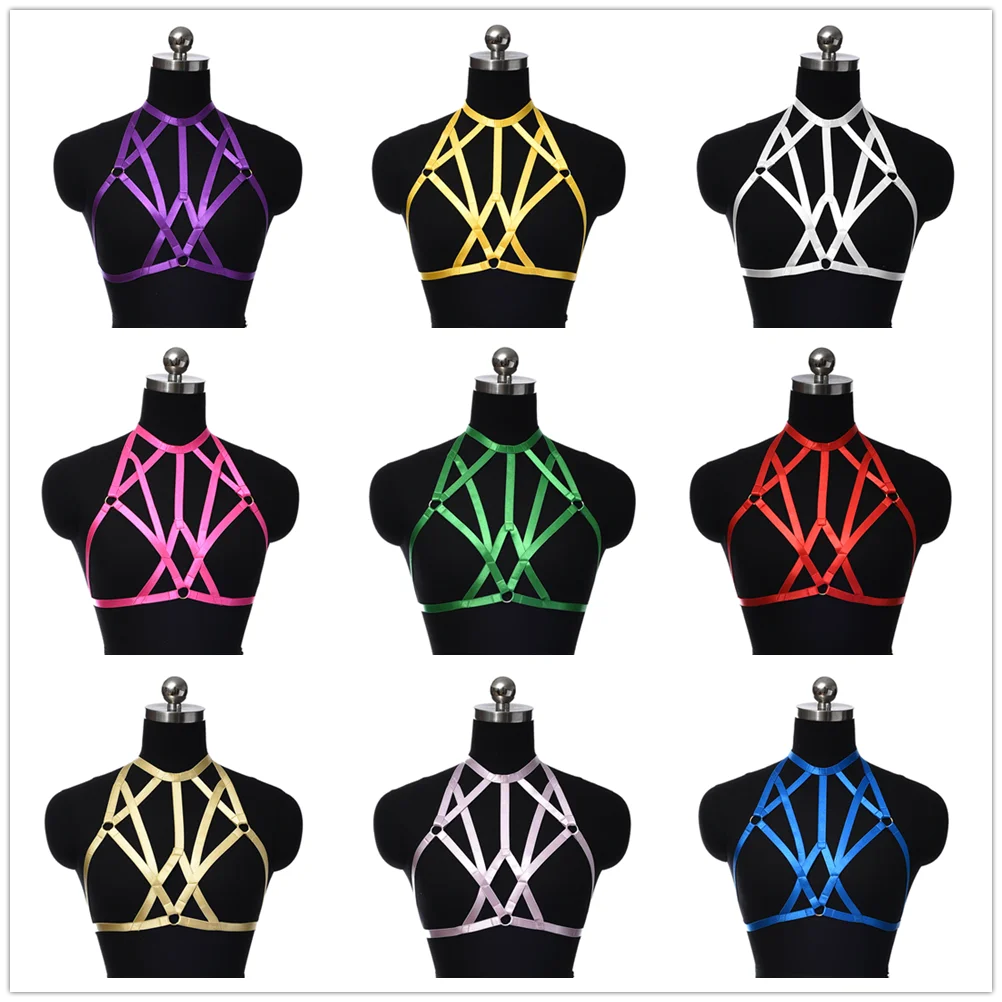 Gothic Underwear Harness Clothes Accessories multicolour Neck Collar Sexy Lingerie Cage Bra Dance Exaggerate Body Harness
Gothic Underwear Harness Clothes Accessories multicolour Neck Collar Sexy Lingerie Cage Bra Dance Exaggerate Body Harness