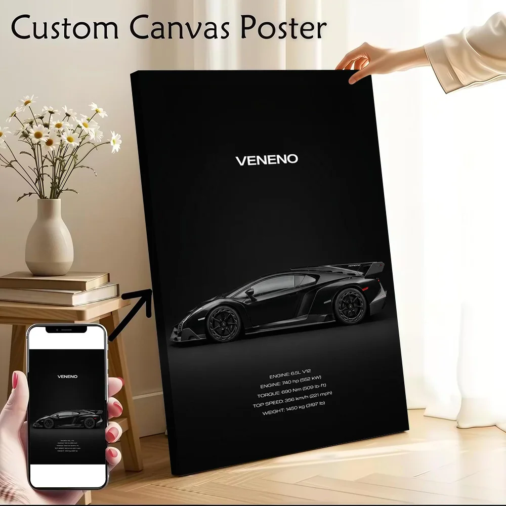 Supercari Veneno Canvas Poster Wall Art Customizable High Quality Printed Picture for Painting Modern Home Decoration Ornaments
Supercari Veneno Canvas Poster Wall Art Customizable High Quality Printed Picture for Painting Modern Home Decoration Ornaments