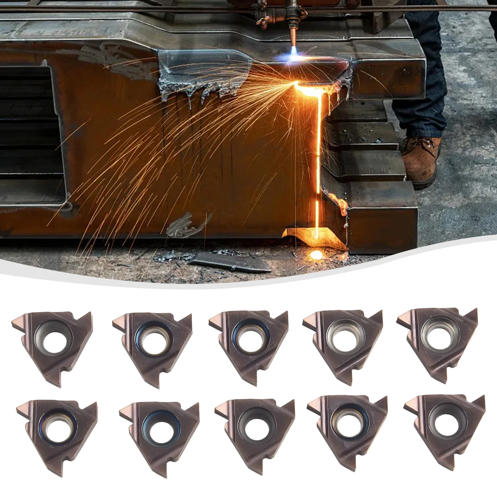 Practical in Various Environments 10pcs MMT16IR AG55 VP15TF Carbide Inserts for Threading Turning Boring BAR Blade
Practical in Various Environments 10pcs MMT16IR AG55 VP15TF Carbide Inserts for Threading Turning Boring BAR Blade