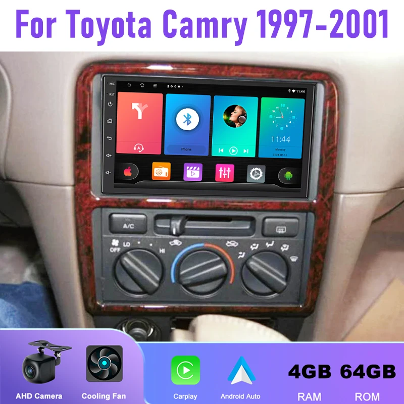 7'' 4+64GB For Toyota Camry 1997-2001 Car Radio Android 15 Auto Support Wireless Apple Carplay Stereo Google Map Rear Camera
7'' 4+64GB For Toyota Camry 1997-2001 Car Radio Android 15 Auto Support Wireless Apple Carplay Stereo Google Map Rear Camera