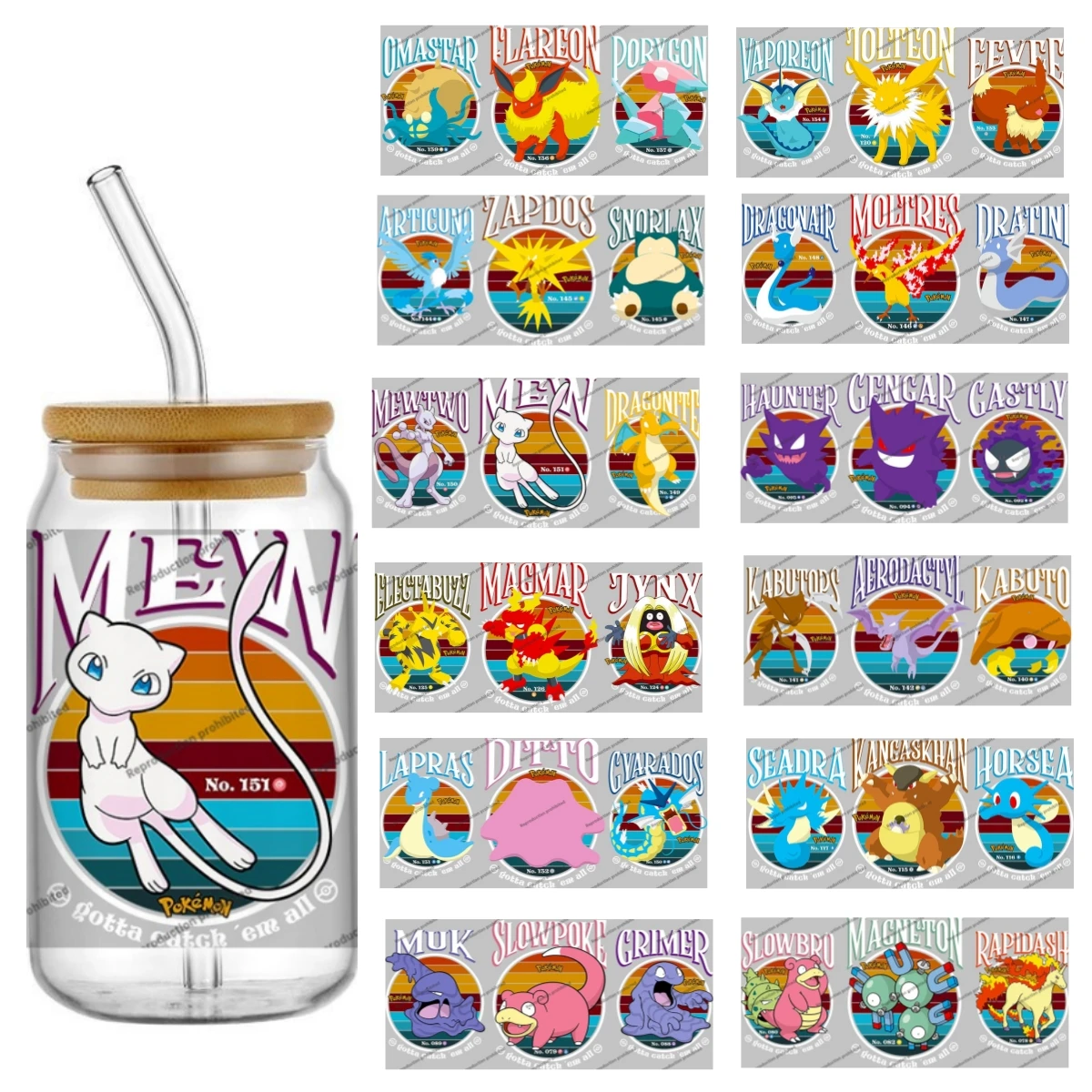 Miniso Cartoon pokemon Pattern UV DTF Transfer Sticker Waterproof Transfers Decals For 16oz Glass Cup Wrap Sticker
Miniso Cartoon pokemon Pattern UV DTF Transfer Sticker Waterproof Transfers Decals For 16oz Glass Cup Wrap Sticker