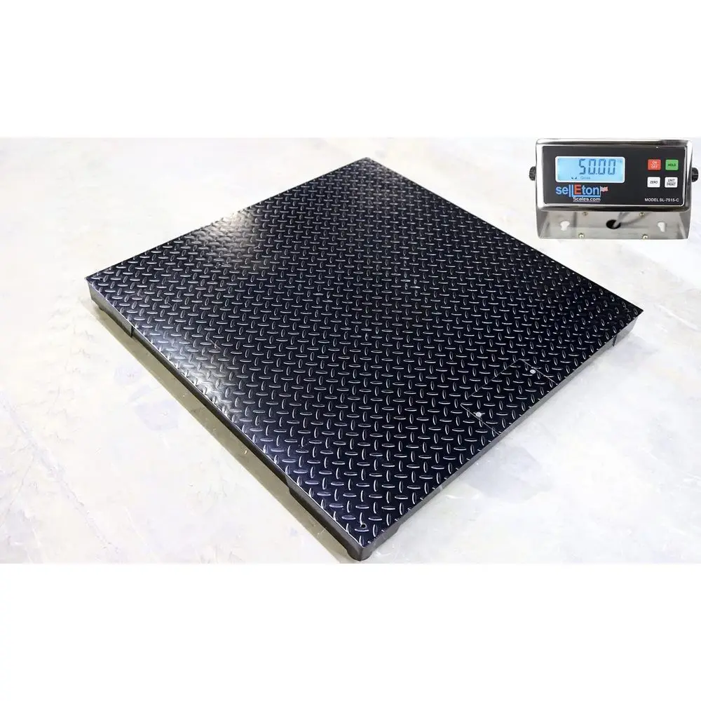 SellEton SL-4x4-10K-NN Floor Scale 48" x 48" Platform, 1000 lb Capacity x 0.2 lb Accuracy, Heavy Duty Industrial Pallet & Shippi
SellEton SL-4x4-10K-NN Floor Scale 48" x 48" Platform, 1000 lb Capacity x 0.2 lb Accuracy, Heavy Duty Industrial Pallet & Shippi