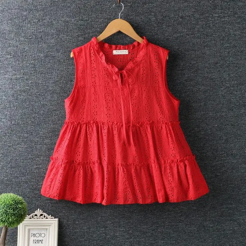 Summer 2024 Hollow out Embroidery Blouse Fem Cotton O-Ne Long Sve Casual Busin Office Wear
Summer 2024 Hollow out Embroidery Blouse Fem Cotton O-Ne Long Sve Casual Busin Office Wear