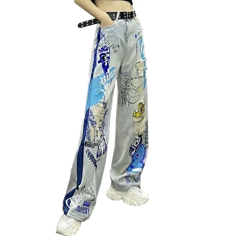 Spring 2026 High Waist keted fiti Waed Straight Leg Jeans Women's Trendy Long Pants Casual Classic Light Blue Denim
Spring 2026 High Waist keted fiti Waed Straight Leg Jeans Women's Trendy Long Pants Casual Classic Light Blue Denim