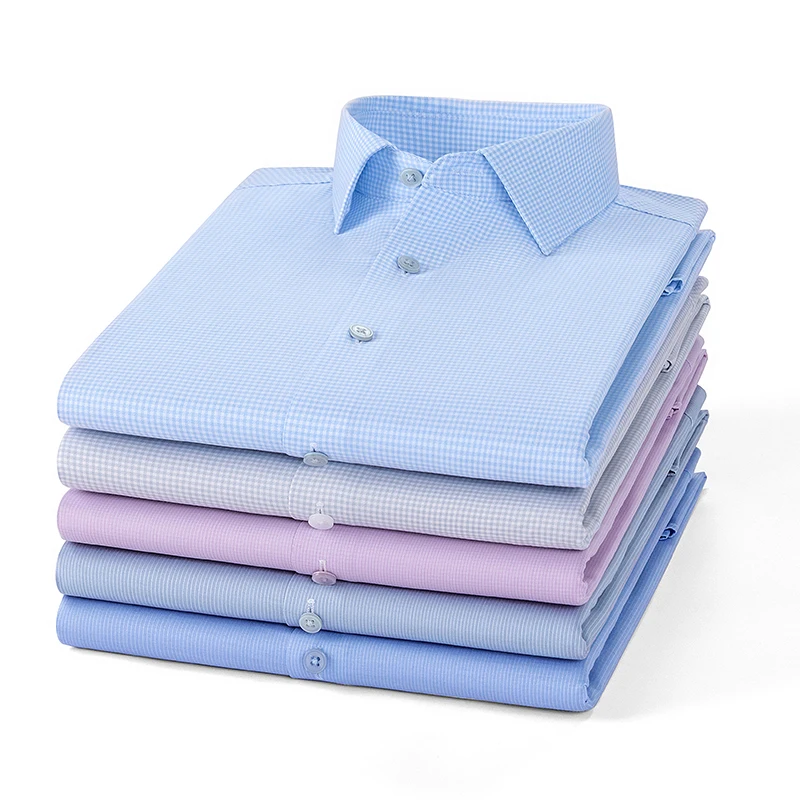 Hight quality Modal elastic long sleev shirts for men slim fit formal shirt houndstooth anti-wrinkle tops soft business clothes
Hight quality Modal elastic long sleev shirts for men slim fit formal shirt houndstooth anti-wrinkle tops soft business clothes