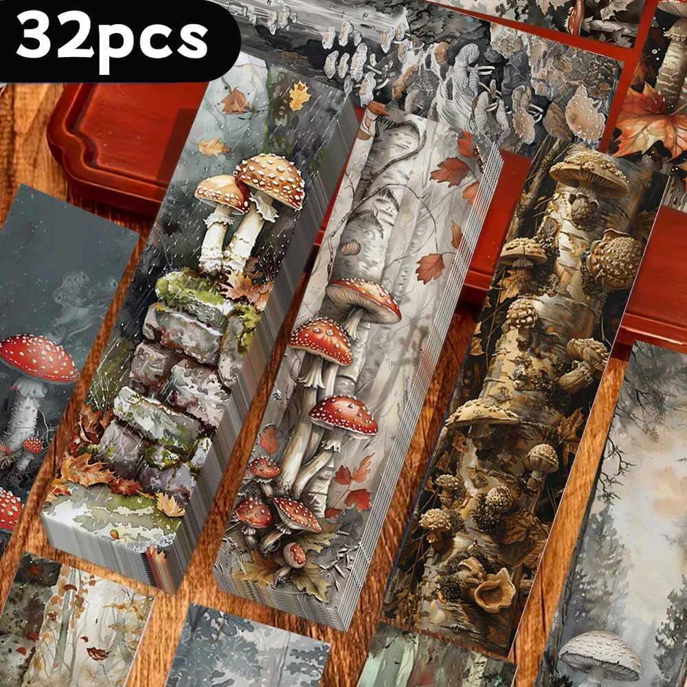 32pcs, Mushroom Series Bookmarks, Christmas, Teacher Gift, Back-To-School Holiday Gifts, Creative Artistic Designs
32pcs, Mushroom Series Bookmarks, Christmas, Teacher Gift, Back-To-School Holiday Gifts, Creative Artistic Designs