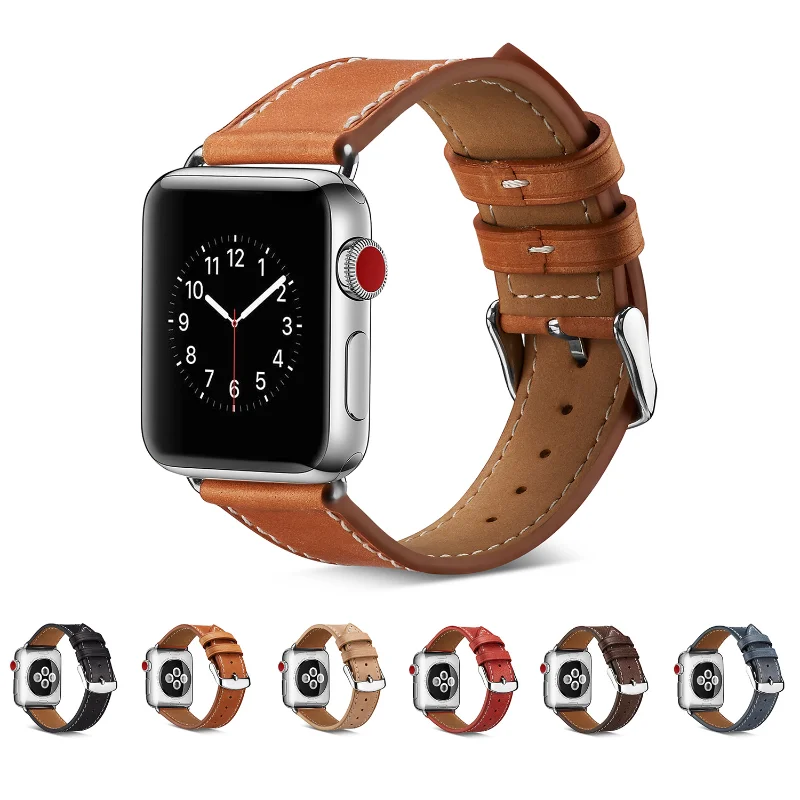 Suitable for Apple Watch Strap Applewatch Genuine Leather Watch Strap IWatch Wax Leather Watch Strap
Suitable for Apple Watch Strap Applewatch Genuine Leather Watch Strap IWatch Wax Leather Watch Strap