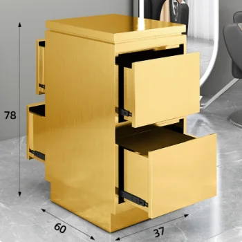 Cabinet Hair Cutting Trolleys Barbershop Tool Work Gold Silver Black Luxury Salon Stainless Steel Storage Lockers
Cabinet Hair Cutting Trolleys Barbershop Tool Work Gold Silver Black Luxury Salon Stainless Steel Storage Lockers