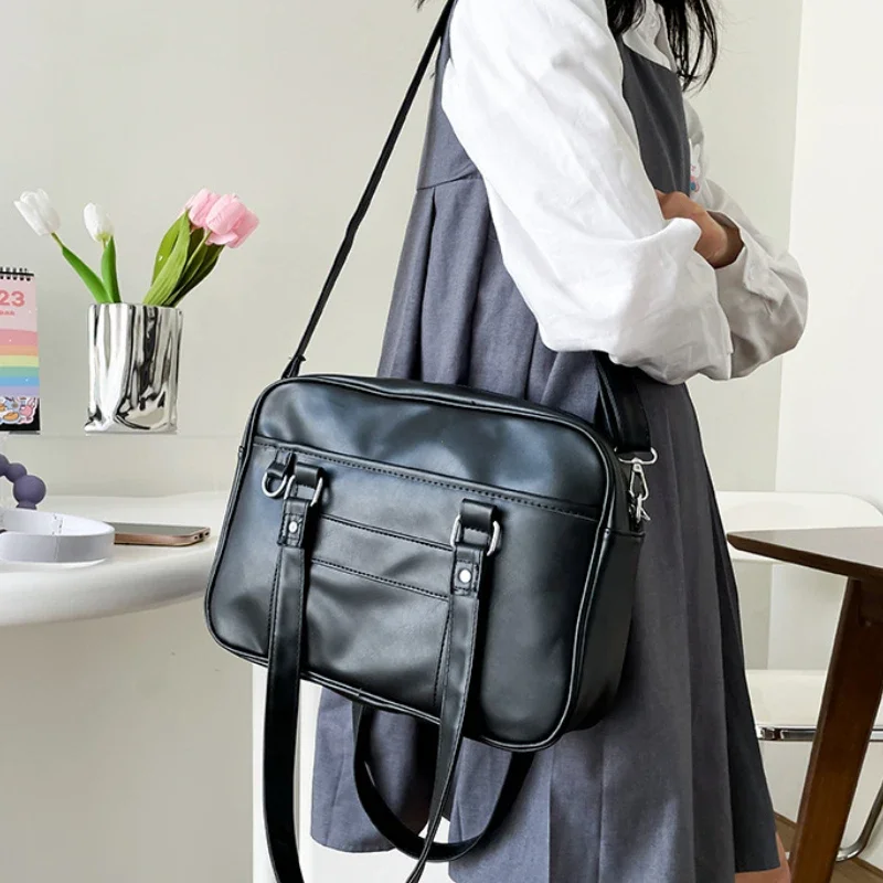 Japanese Preppy Style Shoulder Bag Women PU Leather JK Uniform Bag Girls Handbags Pure Color Crossbody Bags Itabag Tote Bolso
Japanese Preppy Style Shoulder Bag Women PU Leather JK Uniform Bag Girls Handbags Pure Color Crossbody Bags Itabag Tote Bolso