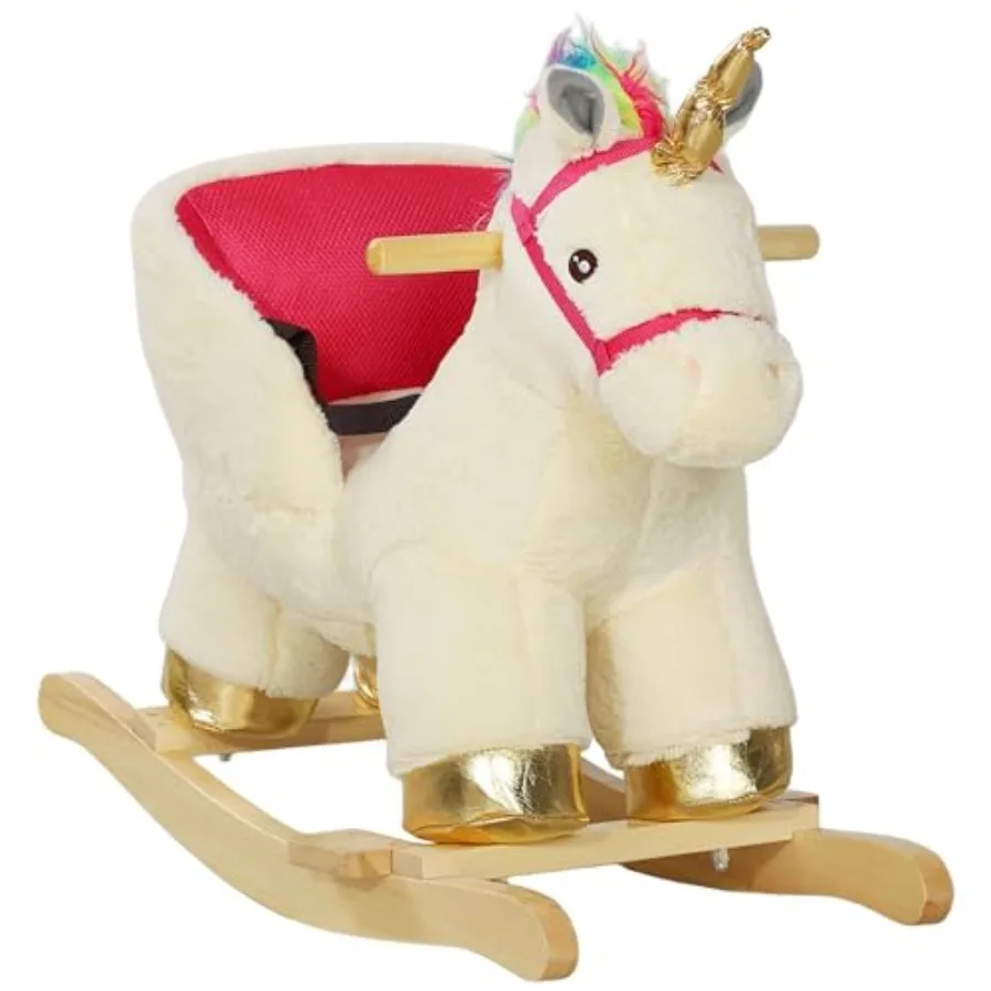 Kids Rocking Horse, Ride on Unicorn with Realistic Sounds, Safety Belt & Wooden Base, Plush Animal Rocker for Toddlers 18-36 Mon
Kids Rocking Horse, Ride on Unicorn with Realistic Sounds, Safety Belt & Wooden Base, Plush Animal Rocker for Toddlers 18-36 Mon