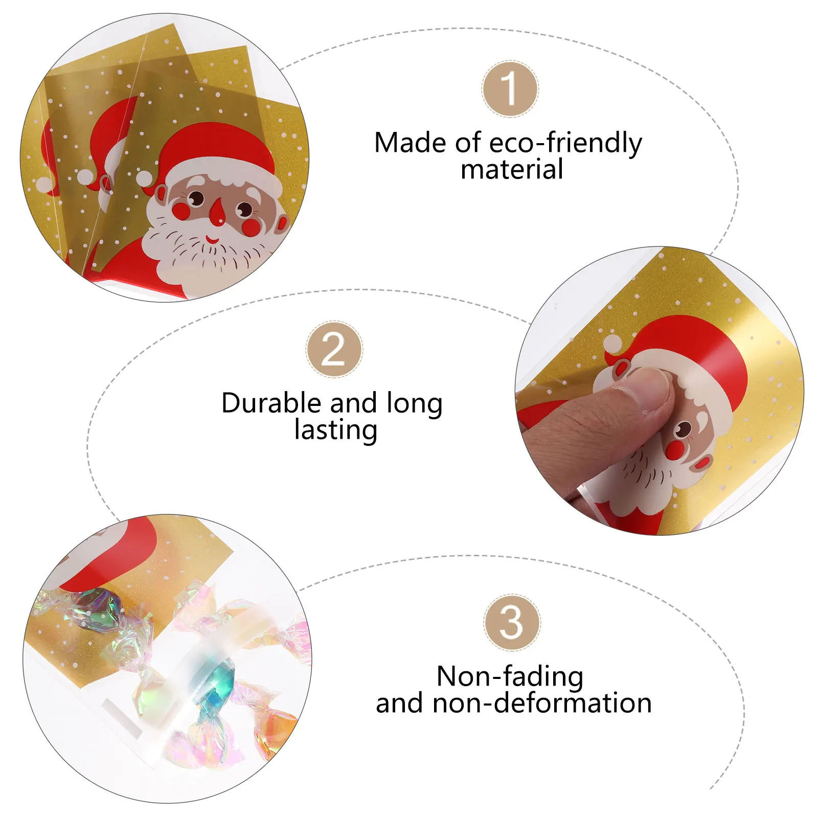 200Pcs Christmas Gift Bags Candy Pouches Biscuit Storage Pouches Food Grade Material Xmas Supplies Adorable Gift Bags
200Pcs Christmas Gift Bags Candy Pouches Biscuit Storage Pouches Food Grade Material Xmas Supplies Adorable Gift Bags