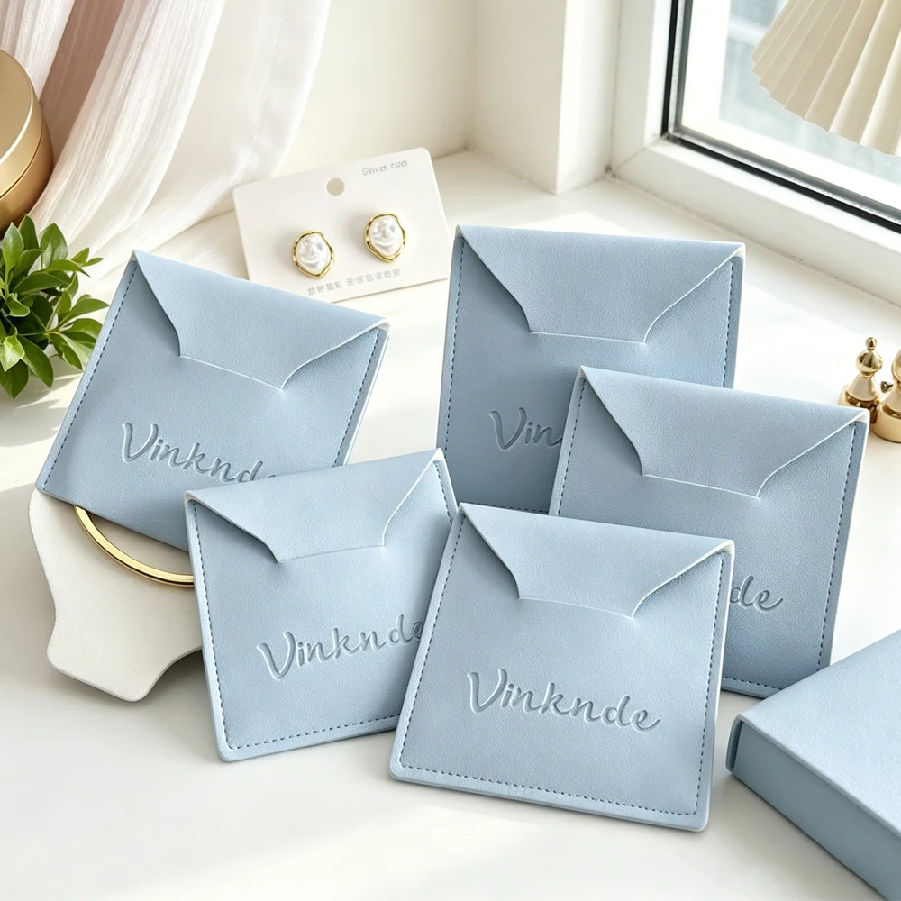 Custom Logo Leather PU Jewelry Gift Bag Envelope Pouches Packaging Earring Necklace DIY Travel Storage Organizer Coin Purse
Custom Logo Leather PU Jewelry Gift Bag Envelope Pouches Packaging Earring Necklace DIY Travel Storage Organizer Coin Purse