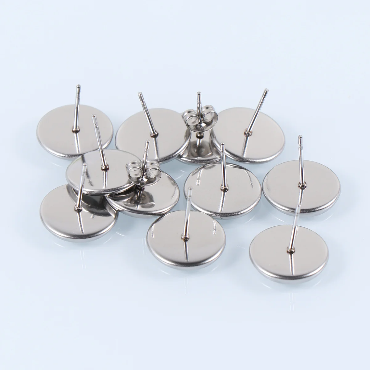 80Pcs Stainless Steel Earrings Bezels Round Cabochon Trays for DIY Jewelry Making Bases Settings for Handmade Earrings
80Pcs Stainless Steel Earrings Bezels Round Cabochon Trays for DIY Jewelry Making Bases Settings for Handmade Earrings
