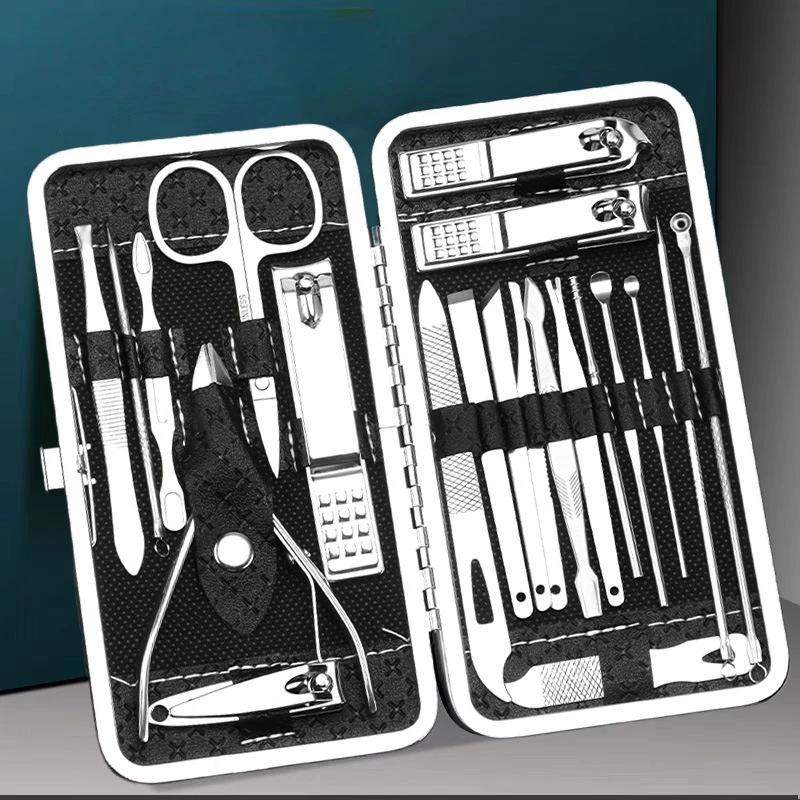 Professional Manicure and Pedicure Set Stainless Steel Nail Clippers Cuticle Nippers Toenail Trimming Tool Kit
Professional Manicure and Pedicure Set Stainless Steel Nail Clippers Cuticle Nippers Toenail Trimming Tool Kit