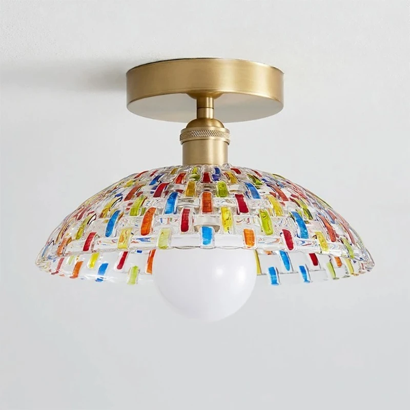 French Vintage Rotundity Hand-drawn Colorful Glass LED Ceiling Light Living Room Bedroom Restaurant Study Iron Base Hanging Lamp
French Vintage Rotundity Hand-drawn Colorful Glass LED Ceiling Light Living Room Bedroom Restaurant Study Iron Base Hanging Lamp