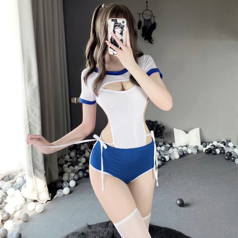 Kawaii Sweet Tights Erotic Open Crotch Jumpsuit Cosplay Schoolgirl Gym Suit Sexy Lingerie Bodysuit Hollow Out Student Costumes
Kawaii Sweet Tights Erotic Open Crotch Jumpsuit Cosplay Schoolgirl Gym Suit Sexy Lingerie Bodysuit Hollow Out Student Costumes