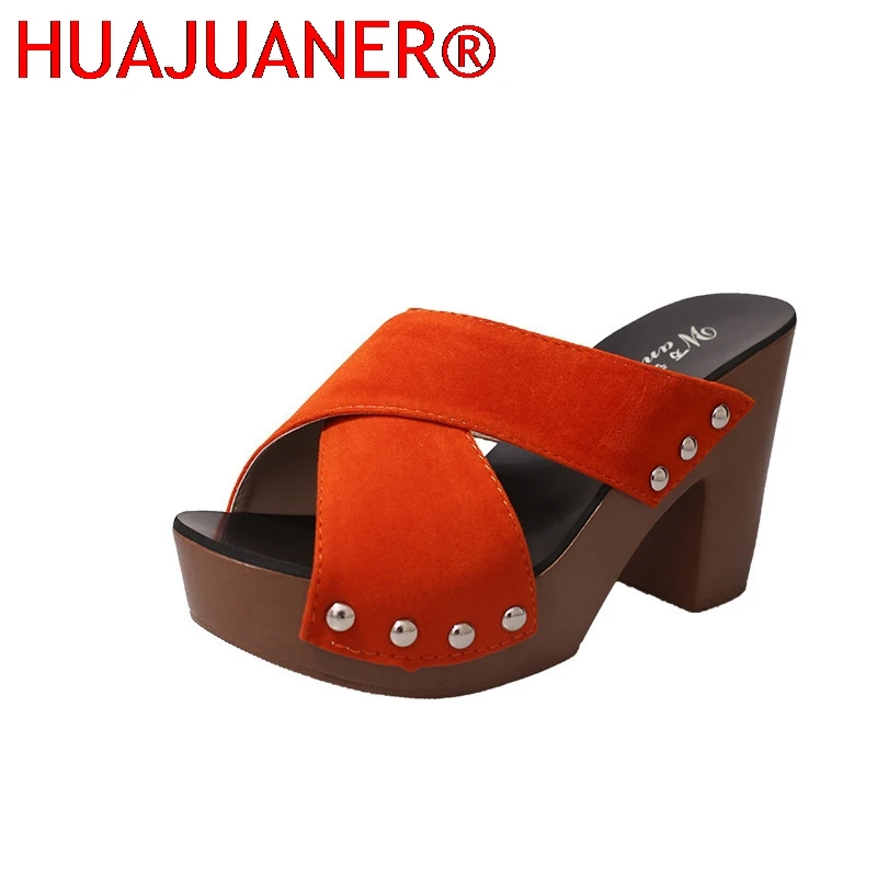 Women Sandals 2025 Summer Square Platform Sandals Flock Rivet Pumps Female Peep Toe Elegant High Heels Sandals Zapatos De Mujer
Women Sandals 2025 Summer Square Platform Sandals Flock Rivet Pumps Female Peep Toe Elegant High Heels Sandals Zapatos De Mujer
