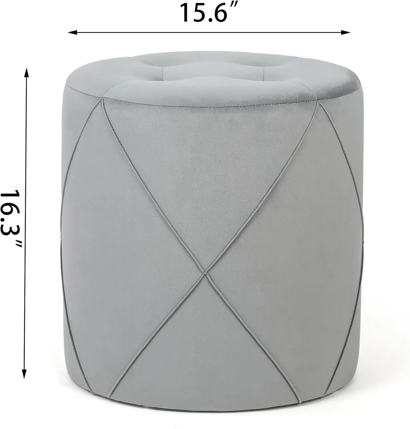Joveco Modern Round Ottoman, Velvet Upholstered Tufted Vanity Stool With Soft Padded Seat, Side Table Footrest Stool For Living
Joveco Modern Round Ottoman, Velvet Upholstered Tufted Vanity Stool With Soft Padded Seat, Side Table Footrest Stool For Living
