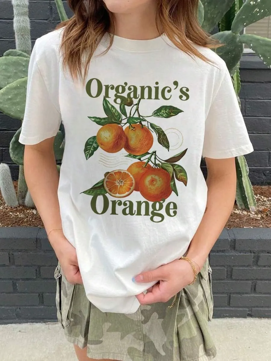 Женские футболки с принтом апельсиновых фруктов Organic, футболка с круглым вырезом в стиле хип-хоп, повседневная удобная одежда, футболки унисекс из мягкого хлопка
Женские футболки с принтом апельсиновых фруктов Organic, футболка с круглым вырезом в стиле хип-хоп, повседневная удобная одежда, футболки унисекс из мягкого хлопка