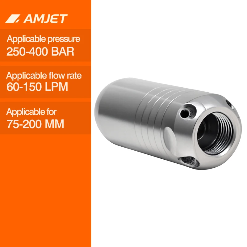 Root Cutting Nozzle 75mm Sewer Jet Nozzle Camera 400bar Nozzle High Pressure Water Suitable 3/8 Sewer Jetter Hose for Pipe
Root Cutting Nozzle 75mm Sewer Jet Nozzle Camera 400bar Nozzle High Pressure Water Suitable 3/8 Sewer Jetter Hose for Pipe