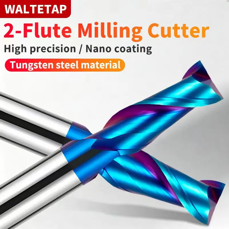 WALTETAP 2-зубая концевая фреза HRC55 Фреза с ЧПУ Резак по дереву Деревообрабатывающие инструменты Фрезерный станок из вольфрамовой стали Режущий инструмент
WALTETAP 2-зубая концевая фреза HRC55 Фреза с ЧПУ Резак по дереву Деревообрабатывающие инструменты Фрезерный станок из вольфрамовой стали Режущий инструмент