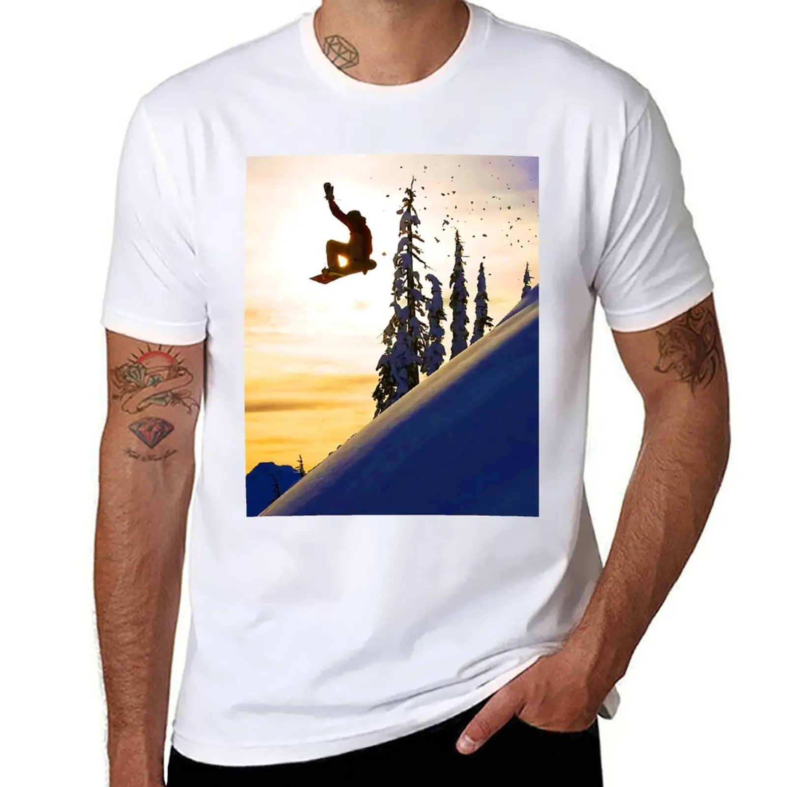 Snowboard Jump T-Shirt man t shirt summer t shirts for man graphic vintage T-Shirt
Snowboard Jump T-Shirt man t shirt summer t shirts for man graphic vintage T-Shirt
