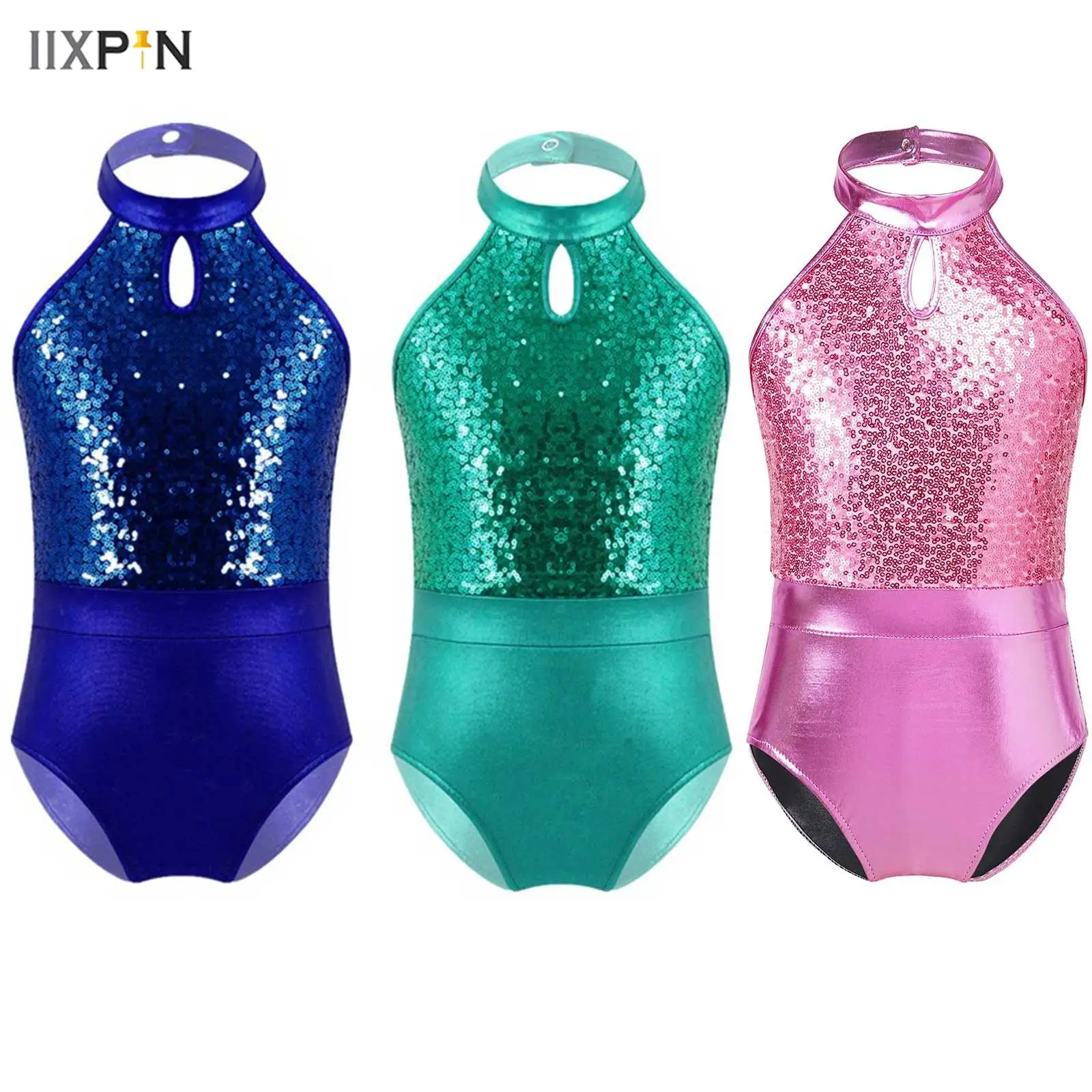 Kids Girls Ballet Leotards Sleeveless Sparkling Sequins Patchwork Backless Bodysuit One-Piece Gymnastics Leotards Dancewear
Kids Girls Ballet Leotards Sleeveless Sparkling Sequins Patchwork Backless Bodysuit One-Piece Gymnastics Leotards Dancewear