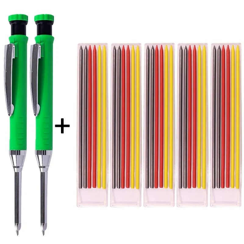 2 шт. 2,8 мм механический карандаш для деревообработки + 5 шт. стержни разных цветов-подходят для маркировки, письма, идеально подходят для столярных работ
2 шт. 2,8 мм механический карандаш для деревообработки + 5 шт. стержни разных цветов-подходят для маркировки, письма, идеально подходят для столярных работ