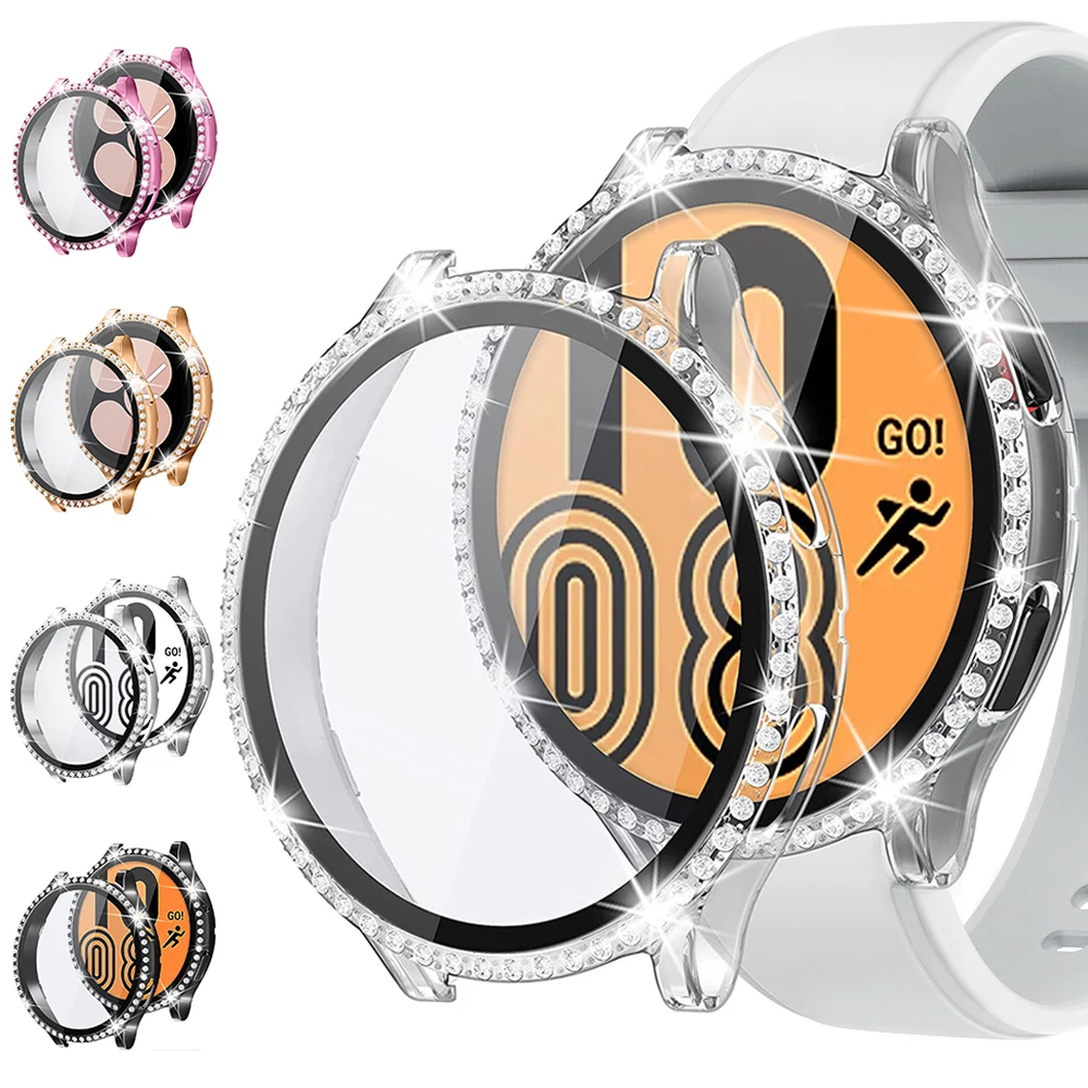 Screen Protector Case For Samsung Galaxy Watch 4, Tempered Glass Bumper Bling Diamond Full Cover for Galaxy Watch 4 40MM 44MM
Screen Protector Case For Samsung Galaxy Watch 4, Tempered Glass Bumper Bling Diamond Full Cover for Galaxy Watch 4 40MM 44MM