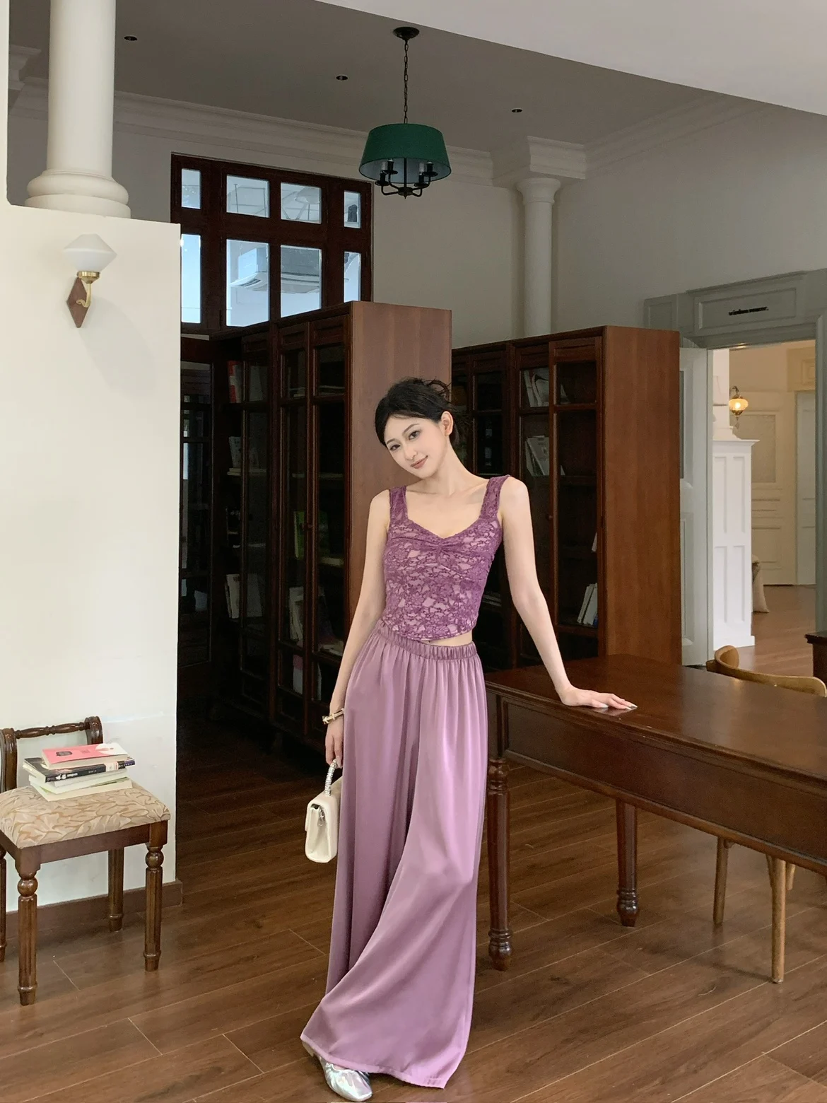 Beloved Golden Purple Pure Desire Acetate Satin Ice Silk Casual Wide Leg Pants Women's High Waist Loose Fit Long Trousers
Beloved Golden Purple Pure Desire Acetate Satin Ice Silk Casual Wide Leg Pants Women's High Waist Loose Fit Long Trousers