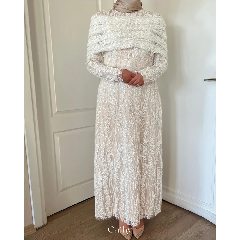 Кэти кружевное платье с вышивкой и бусинами с открытыми плечами мусульманское платье для выпускного вечера длиной до щиколотки, платья de noiva, прямое торжественное платье по индивидуальному заказу, 2025 г.
Кэти кружевное платье с вышивкой и бусинами с открытыми плечами мусульманское платье для выпускного вечера длиной до щиколотки, платья de noiva, прямое торжественное платье по индивидуальному заказу, 2025 г.