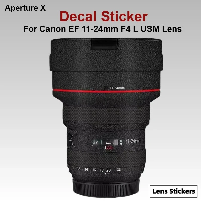 Защитная пленка-наклейка для объектива Canon EF 11-24mm F4 L USM, антицарапийное покрытие, защита корпуса, декоративная наклейка F/4 EF11-24
Защитная пленка-наклейка для объектива Canon EF 11-24mm F4 L USM, антицарапийное покрытие, защита корпуса, декоративная наклейка F/4 EF11-24