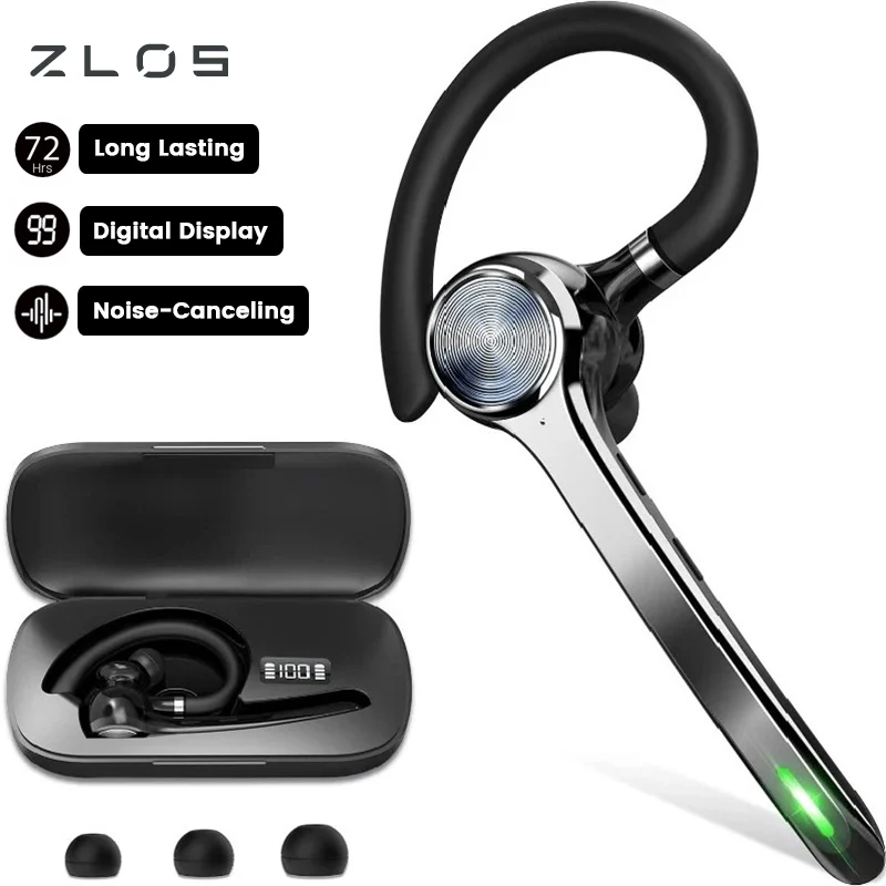 ZLOS G7 Wireless Bluetooth Headset 72H Battery with Charging Case Digital Display Lightweight Business Earbuds with Mute Button
ZLOS G7 Wireless Bluetooth Headset 72H Battery with Charging Case Digital Display Lightweight Business Earbuds with Mute Button