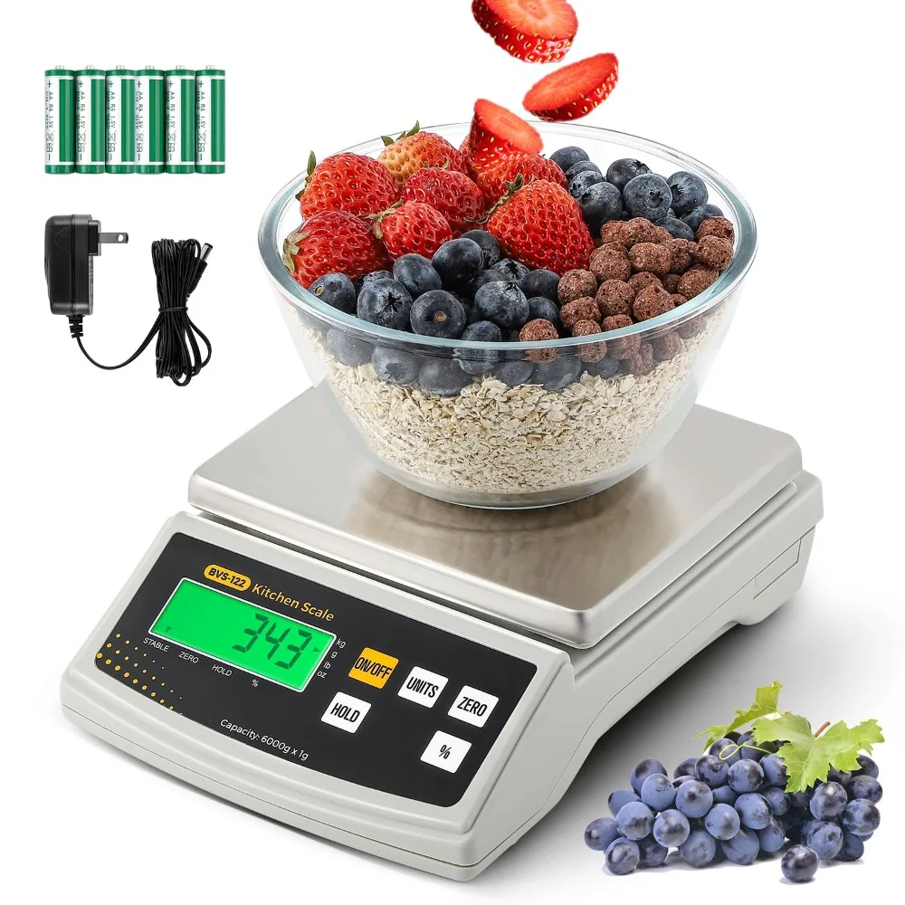 Digital Food Scale 12lb x 0.002lb Kitchen Scale Weight Ounces and Grams Percentage Weighing Baking Scale for Cooking, Baking
Digital Food Scale 12lb x 0.002lb Kitchen Scale Weight Ounces and Grams Percentage Weighing Baking Scale for Cooking, Baking