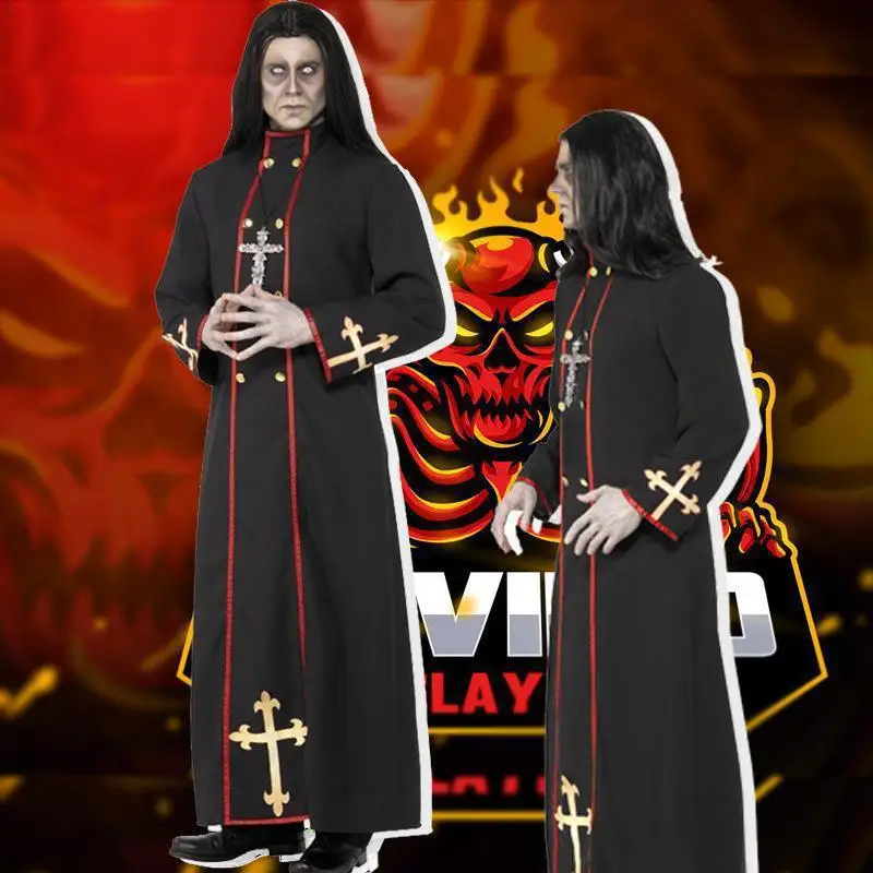 Men's Medieval Costume Cross Priest Costumes Cosplay Wizard Priest Priest Outfits Adult Robe Gothic Robe
Men's Medieval Costume Cross Priest Costumes Cosplay Wizard Priest Priest Outfits Adult Robe Gothic Robe