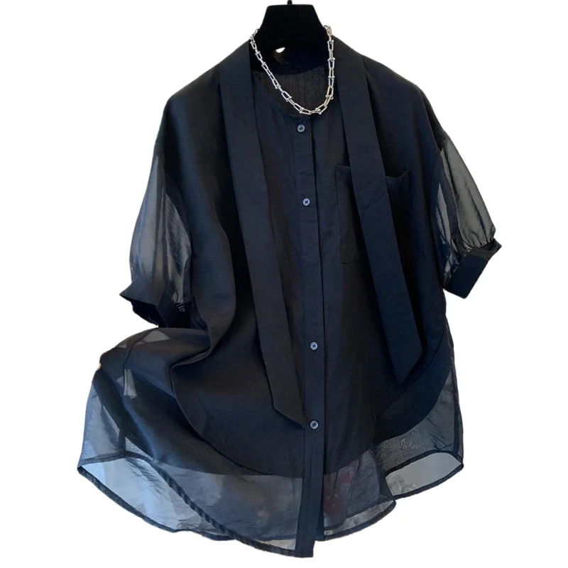 SuperAen Fake Two-piece Short-sleeved Shirt Loose Chic Top Women's 2025 Summer New Shirt
SuperAen Fake Two-piece Short-sleeved Shirt Loose Chic Top Women's 2025 Summer New Shirt