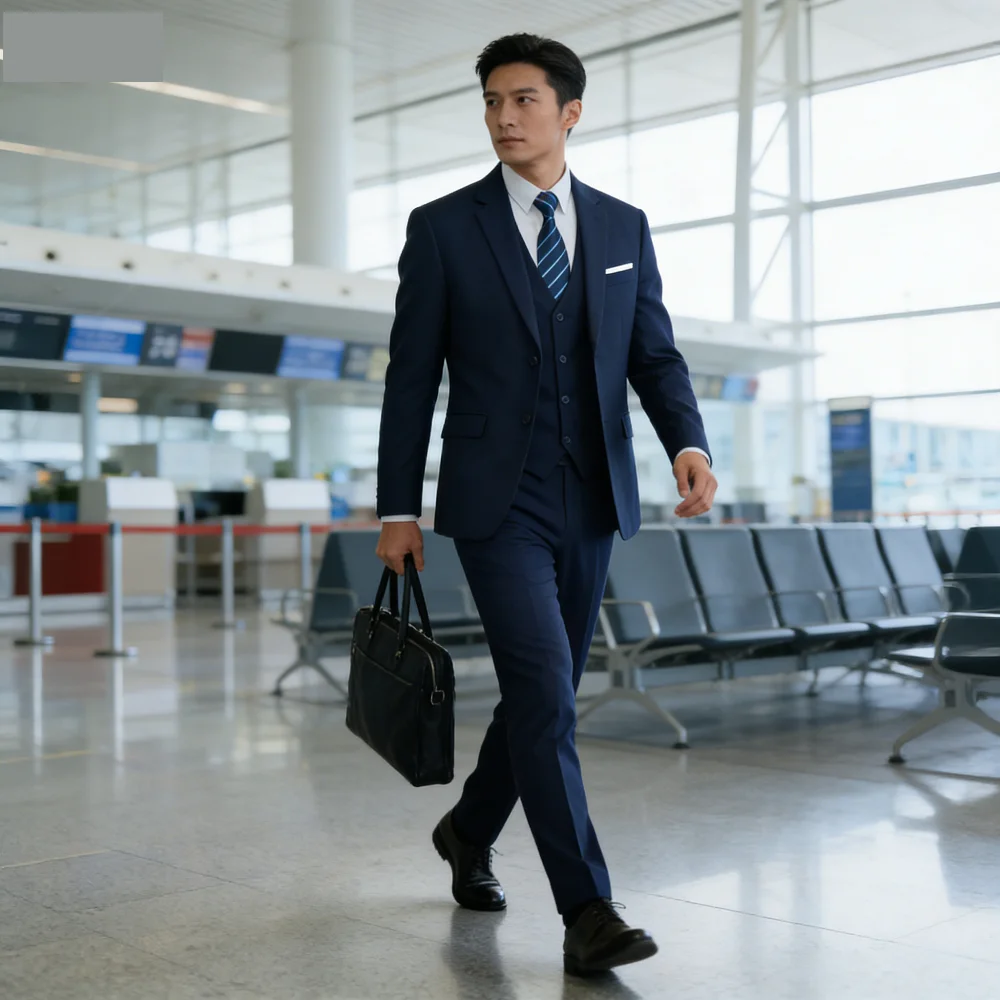 Мужской костюм-тройка Slim Fit: розово-голубой смокинг для жениха, деловой пиджак, жилет и брюки для мужчин
Мужской костюм-тройка Slim Fit: розово-голубой смокинг для жениха, деловой пиджак, жилет и брюки для мужчин