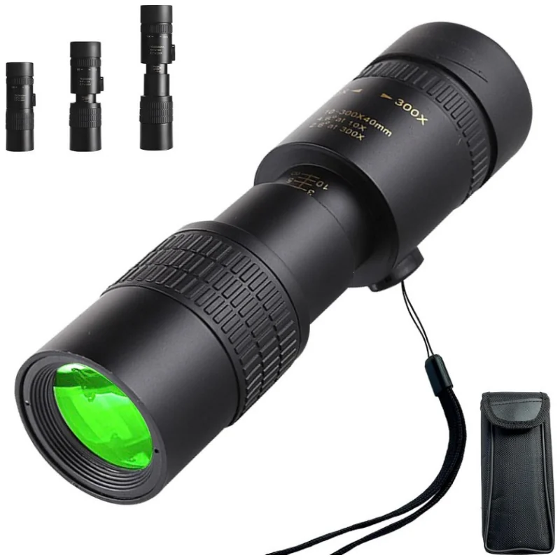 10-300x40 Powerful Binoculars Long Range Professional Monocular Telescope High Quality BAK4-Prisms Portable for Camping
10-300x40 Powerful Binoculars Long Range Professional Monocular Telescope High Quality BAK4-Prisms Portable for Camping