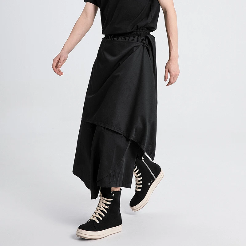 Men'S Casual Pants, Dark-Toned Irregular Skirt-Pants, Men'S High-Waisted Wide-Leg Pants, Samurai-Style Trendy Pants
Men'S Casual Pants, Dark-Toned Irregular Skirt-Pants, Men'S High-Waisted Wide-Leg Pants, Samurai-Style Trendy Pants