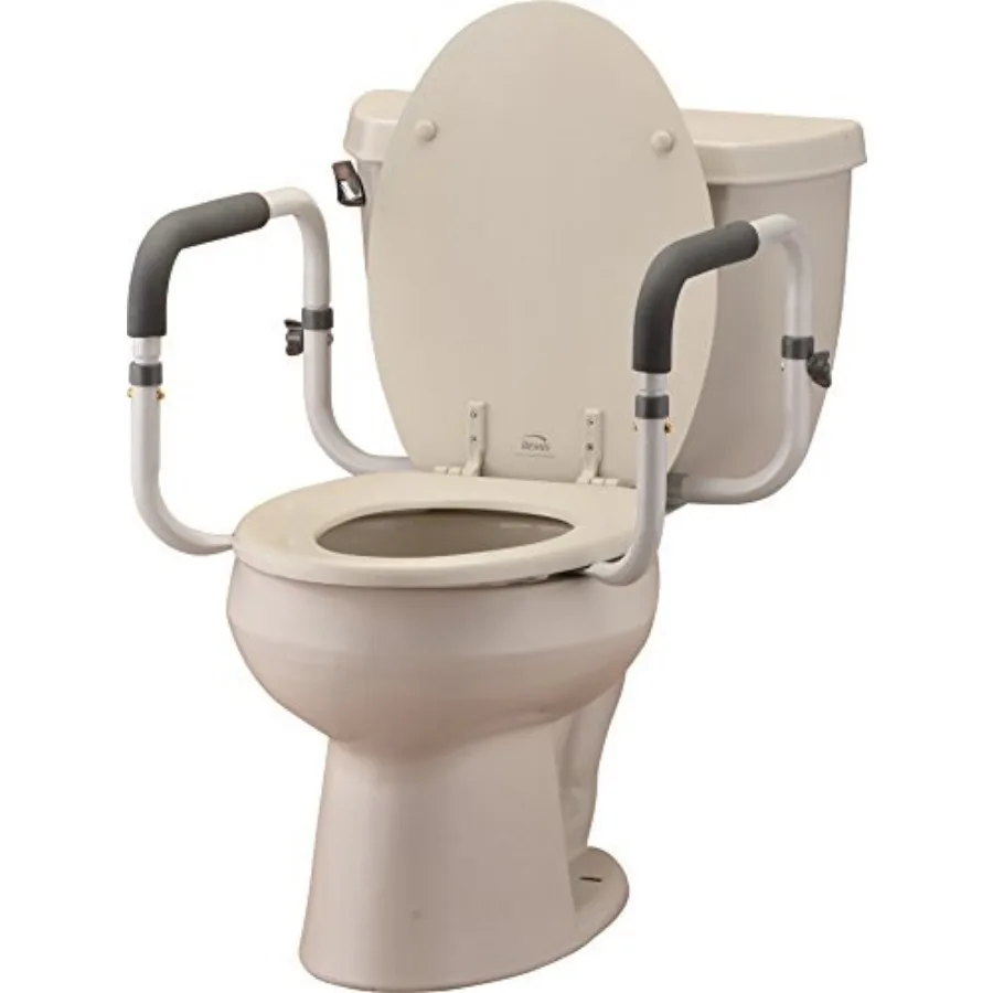 VA Toilet Safety Hand Rails Adjustable Padded Armrests, Removable Aluminum Toilet Support Handles for Seniors and Mobility Assi
VA Toilet Safety Hand Rails Adjustable Padded Armrests, Removable Aluminum Toilet Support Handles for Seniors and Mobility Assi