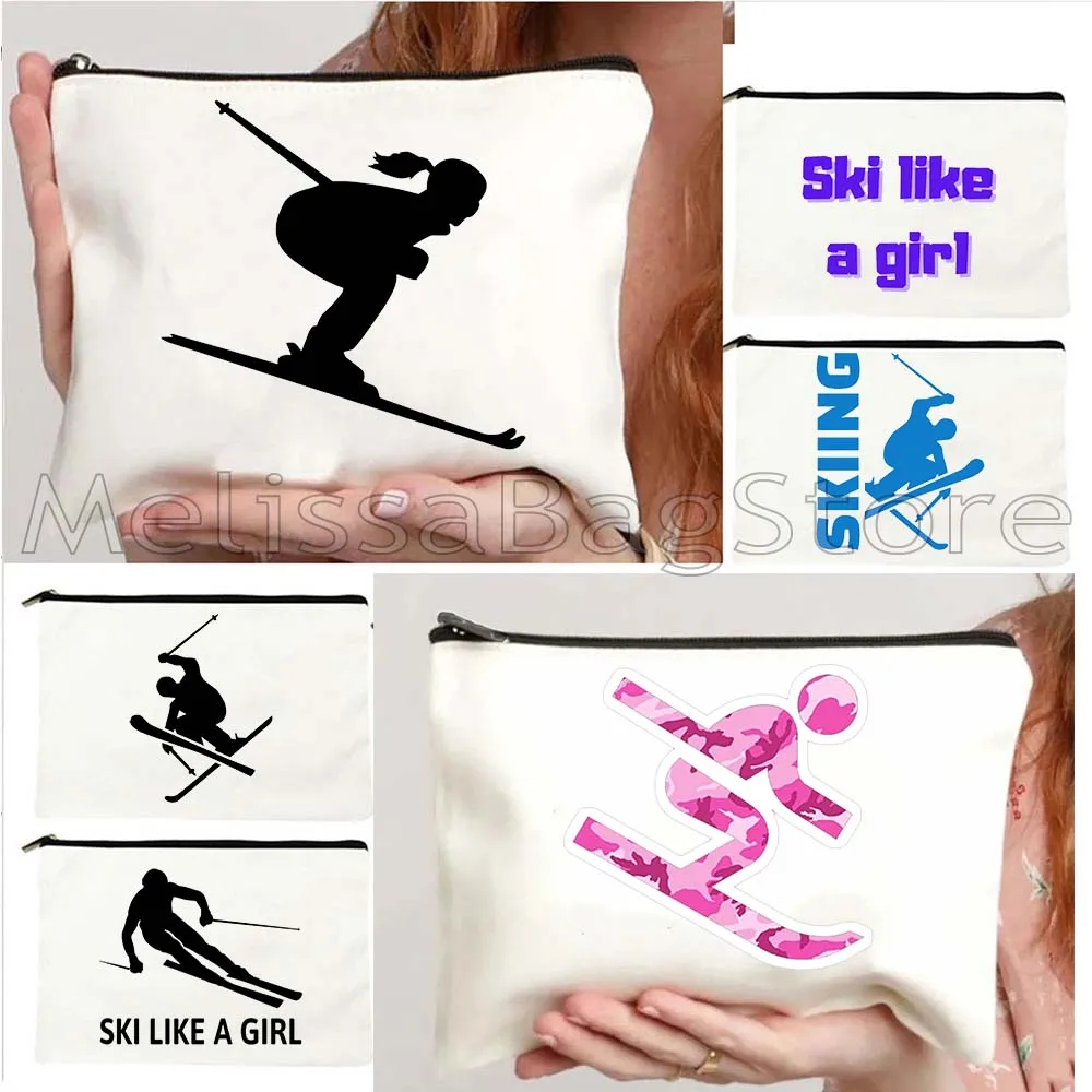 Colorful Ski Like A Girl Tote Bag Mountain Skiing Lover Snowboard Cute Ski Jumper Canvas Storage Cosmetic Bag Makeup Case Pouch
Colorful Ski Like A Girl Tote Bag Mountain Skiing Lover Snowboard Cute Ski Jumper Canvas Storage Cosmetic Bag Makeup Case Pouch