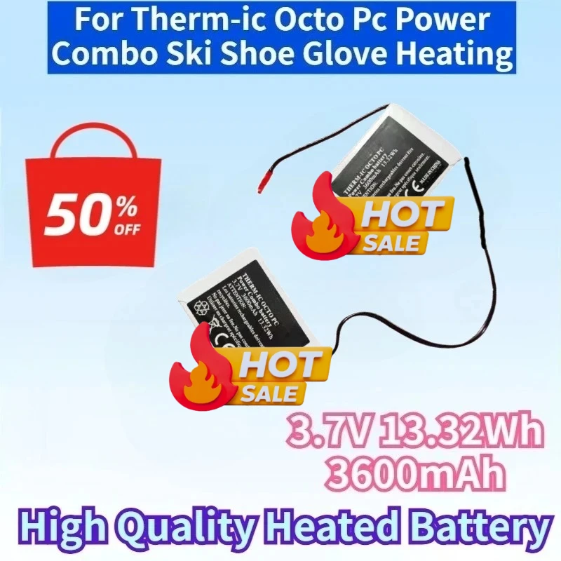 Newest 3.7V 13.32Wh 3600mAh Rechargeable Battery for Therm-ic Octo Pc Power Combo Ski Shoe High Quality Glove Heating Battery
Newest 3.7V 13.32Wh 3600mAh Rechargeable Battery for Therm-ic Octo Pc Power Combo Ski Shoe High Quality Glove Heating Battery