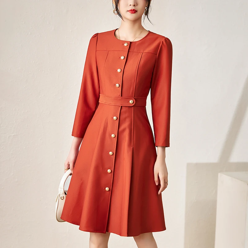 Elegant Dresses For Women French Style 2024 Spring Autumn Women's Clothing A-line Dress Fashion Office Lady Work Wear Dress
Elegant Dresses For Women French Style 2024 Spring Autumn Women's Clothing A-line Dress Fashion Office Lady Work Wear Dress