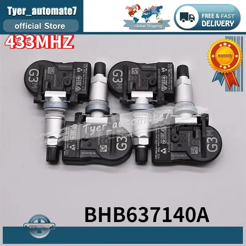 4 шт./лот BHB637140A BHB637140 433 МГц датчик давления в шинах TPMS для MAZDA 2 3 5 6 CX-5 CX5 CX-6 CX6 CX-9 CX9 MX-5 ARTZ GS1D37140
4 шт./лот BHB637140A BHB637140 433 МГц датчик давления в шинах TPMS для MAZDA 2 3 5 6 CX-5 CX5 CX-6 CX6 CX-9 CX9 MX-5 ARTZ GS1D37140